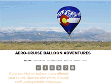 Tablet Screenshot of aerocruiseballoonadventures.com